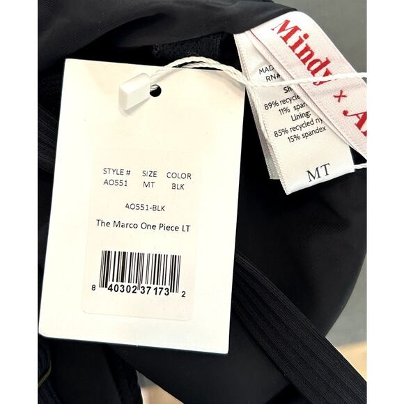 Andie Swim the Marco Ribbed One Piece in Black M Tall NWT - Picture 6 of 8